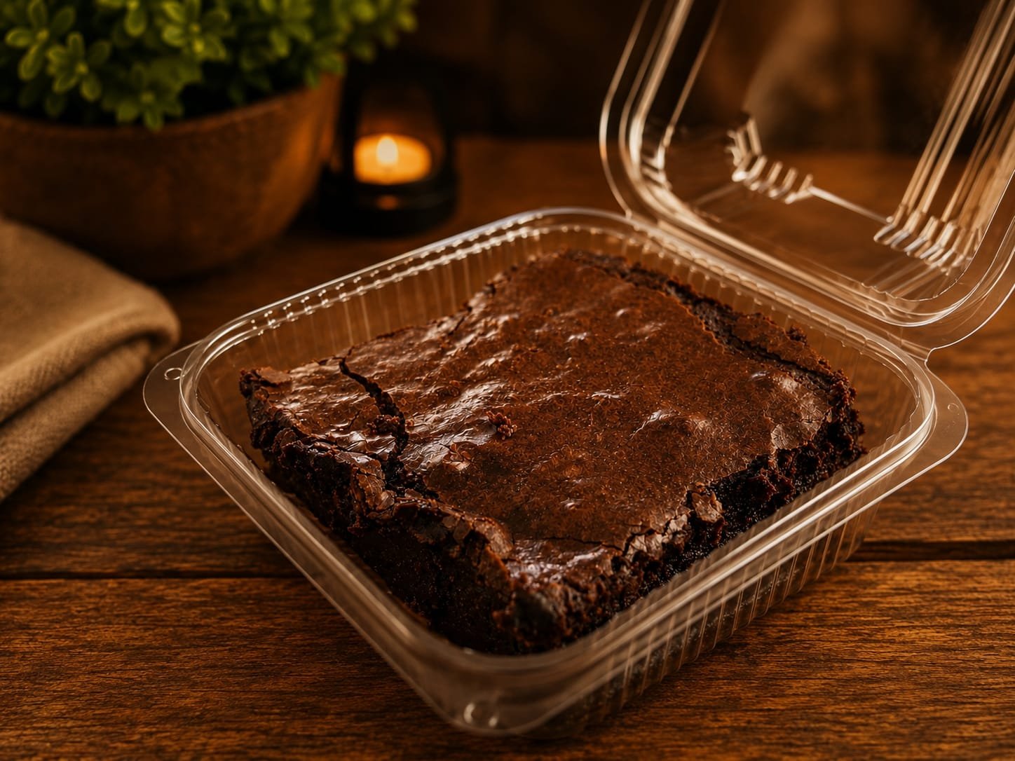 Brownie em embalagem individual